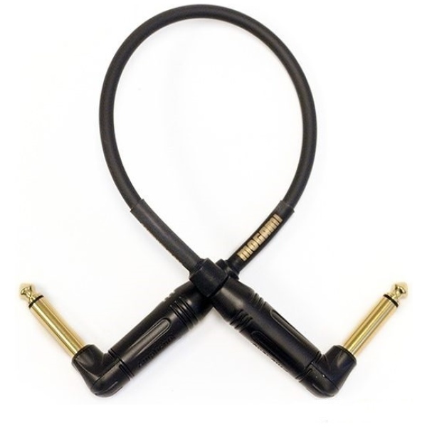 Mogami Gold Patch Cable Interpedal 25cm Plug Angular