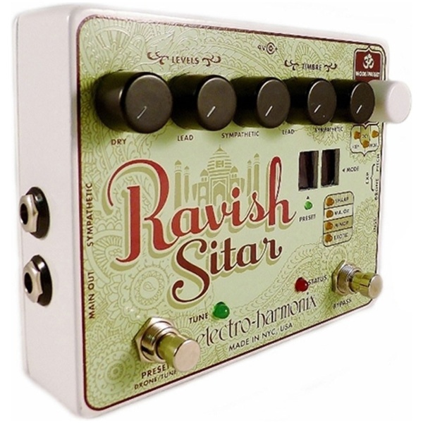 Pedal Electro Harmonix Ravish Sitar Emulador de Sitar para Guitarra