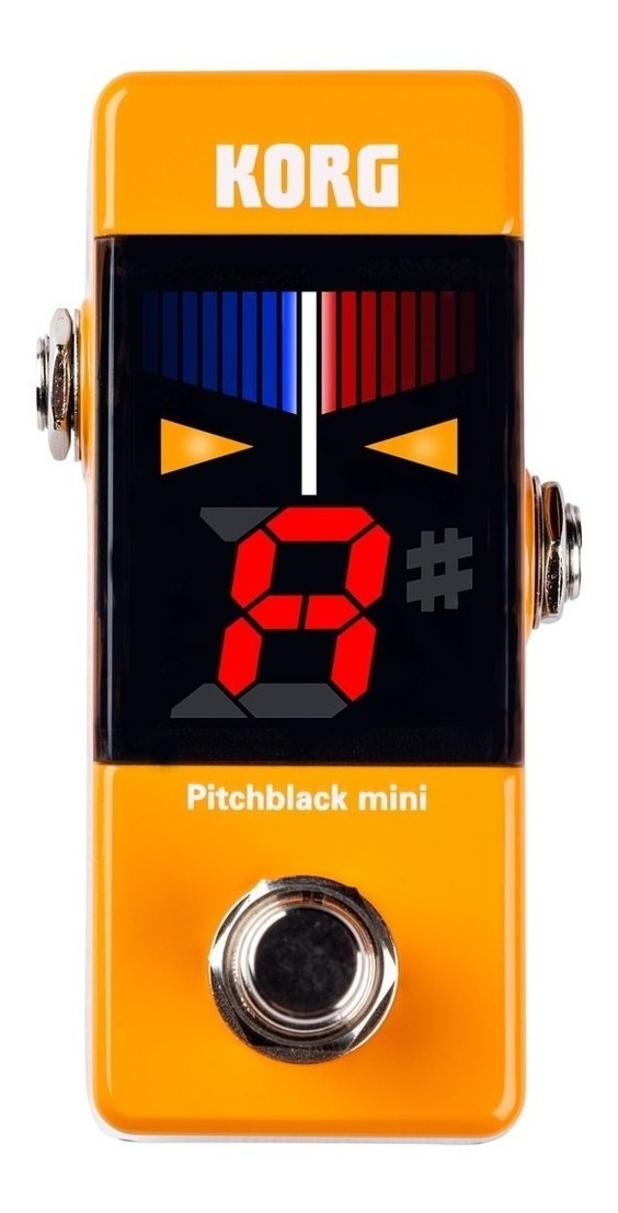 Afinador Korg Pitchblack Mini Naranja Tipo Pedal