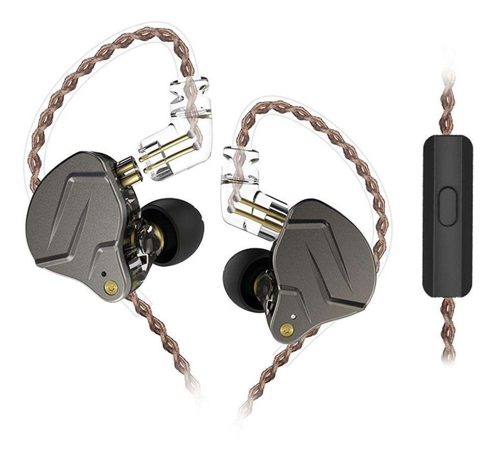 Auriculares In Ear Kz Zst Pro 2 Vias Monitoreo Sin Microfono