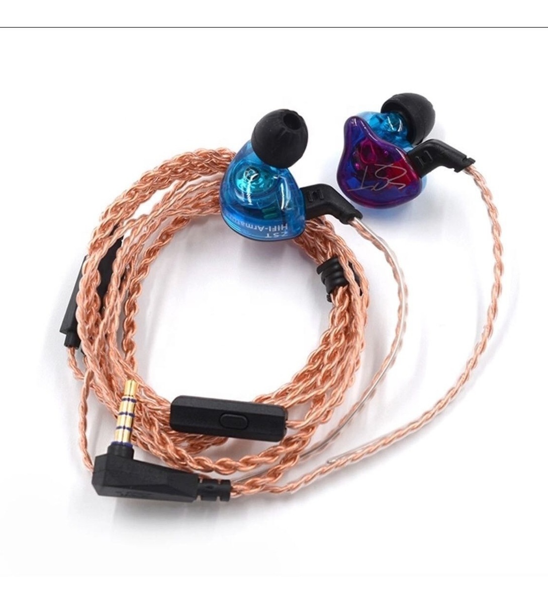 Auriculares In Ear Kz Zst Pro Monitoreo Dual Driver Sin Mic