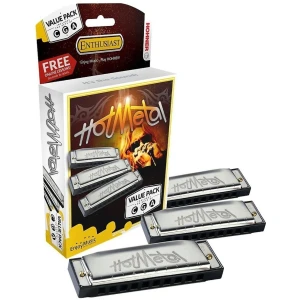 Armónica Hohner Hot Metal Set X3 Tonos C G A