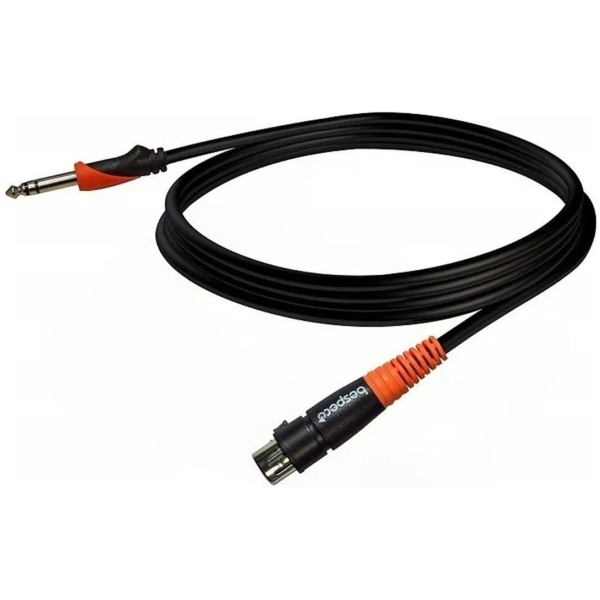 Cable De Micrófono Bespeco SLJF450 Plug/XLRF 6 Mts
