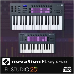 Producer FL PACK / NOVATION FL KEY MINI + FL STUDIO 20 (flkey20)