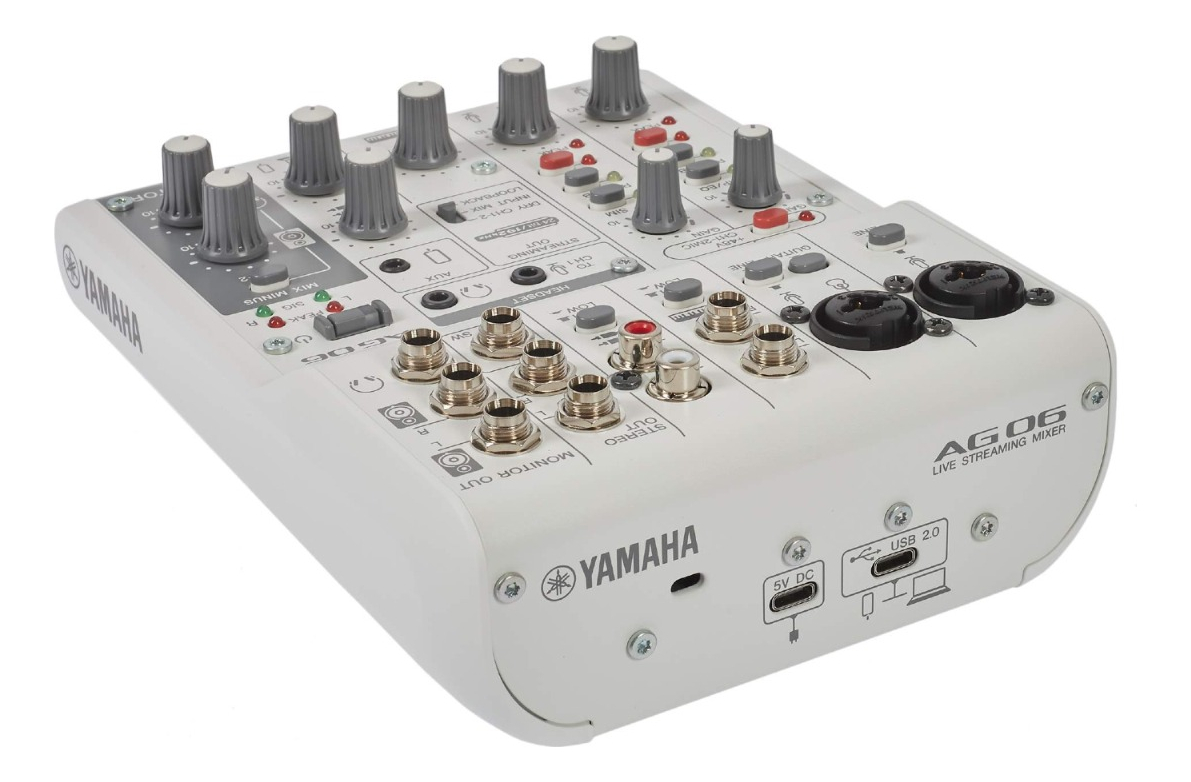 Yamaha AG06MK2 Black Mixer de 6 Canales e Interfaz de Audio USB
