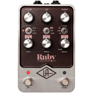 Pedal Universal Audio Ruby 63 Top Boost Emulador de Tube Amp