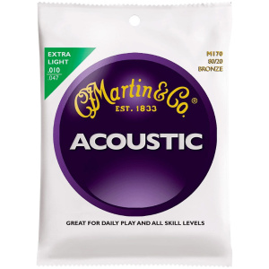 Encordado Martin M170 Extra Light 010 para Guitarra Acustica