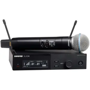 Sistema Inalambrico Shure SLXD 24B58 con Microfono Dinamico Beta58