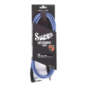 Cable Guitarra Supro 10ft Italianos Con Fichas Amphenol