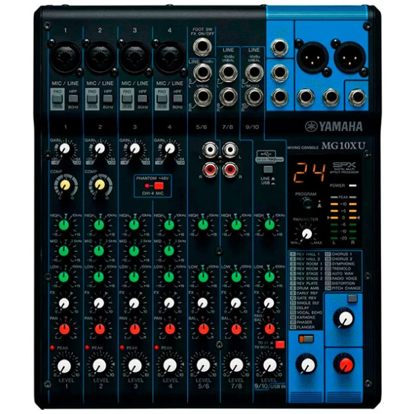 Consola Yamaha MG10XU Mixer de 10 Canales con Efectos - Imagen 2