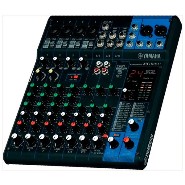 Consola Yamaha MG10XU Mixer de 10 Canales con Efectos