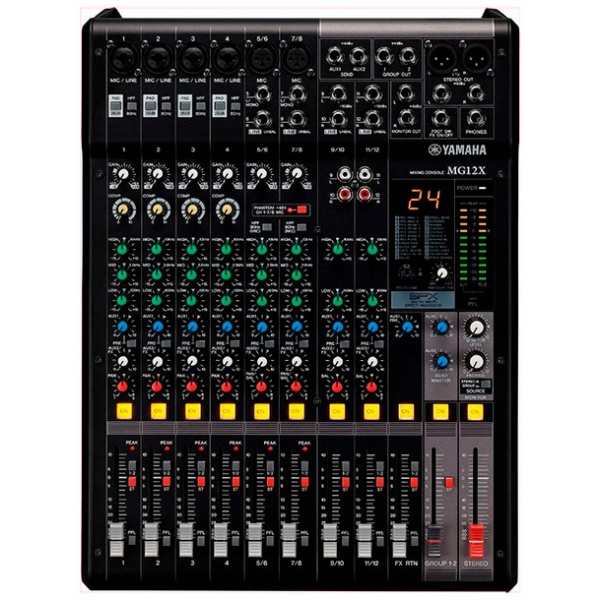 Consola Yamaha MG12X Mixer de 12 Canales con Efectos - Imagen 2