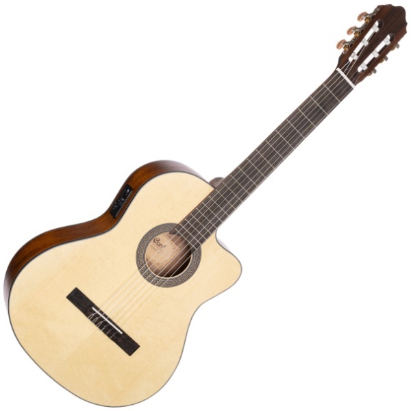 Guitarra Clasica Cort AC120 CE OP Con Funda